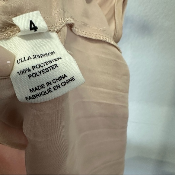 Ulla Johnson Satin V-neck Sleeveless Top - Picture 3 of 9